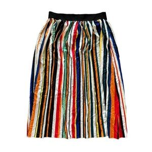 SHEIN Rainbow Vertical Striped Maxi Skirt